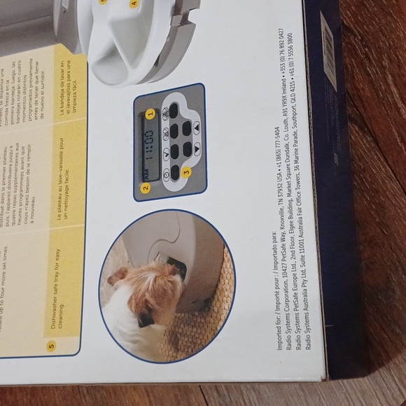 PetSafe Automatic 5 meal Programmable Pet Feeder Dispenser - Picture 9 of 10